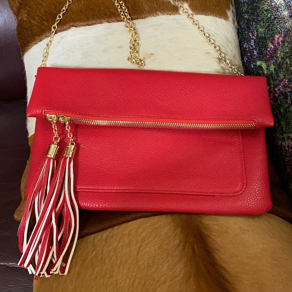 Charming Charlie, Crossbody, red purse